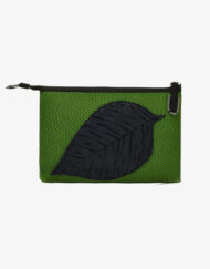 Black Leaf Clutch Bag-Feuille Noire