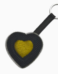 Yellow Heart Keyring
